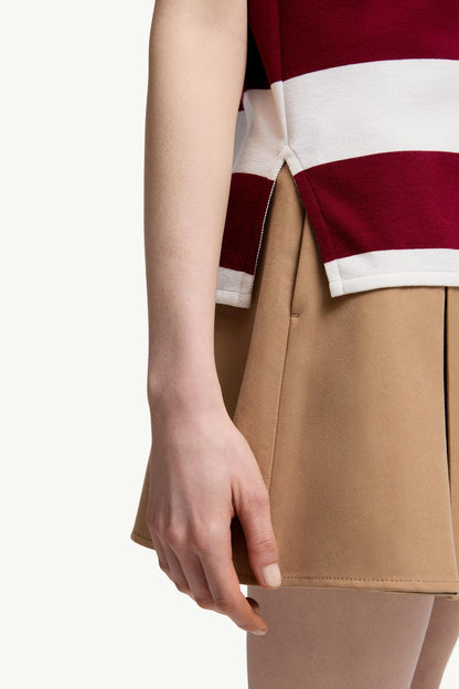 Moncler Striped Polo Shirt White & Red White & Red