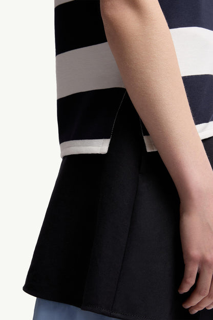 Moncler Striped Polo Shirt White & Blue White & Blue