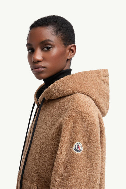 Moncler Reversible Padded Hoodie Brown & Black Brown & Black