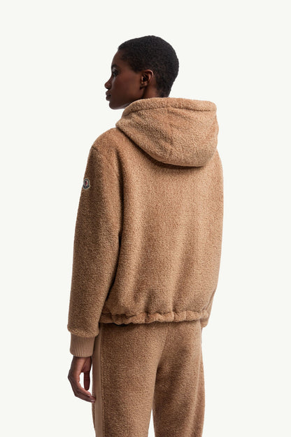Moncler Reversible Padded Hoodie Brown & Black Brown & Black