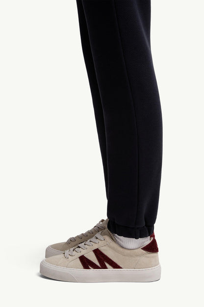 Moncler Logo Patch Cotton Sweatpants Navy Blue Navy Blue