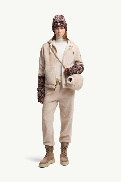 Moncler Teddy Sweatpants White White