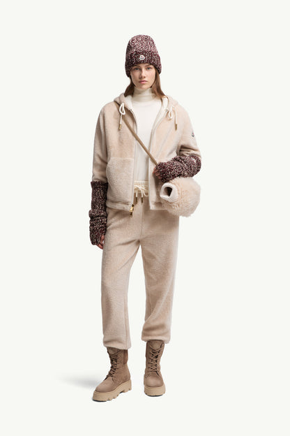 Moncler Teddy Sweatpants White White