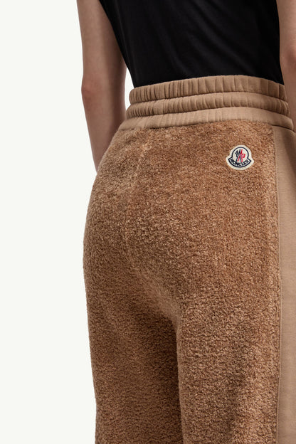 Moncler Teddy Sweatpants Beige Beige