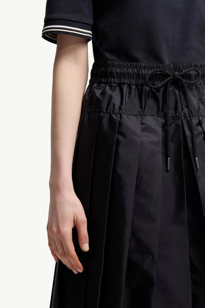 Moncler Cotton Piquet Polo Shirt Dress Navy Blue Navy Blue