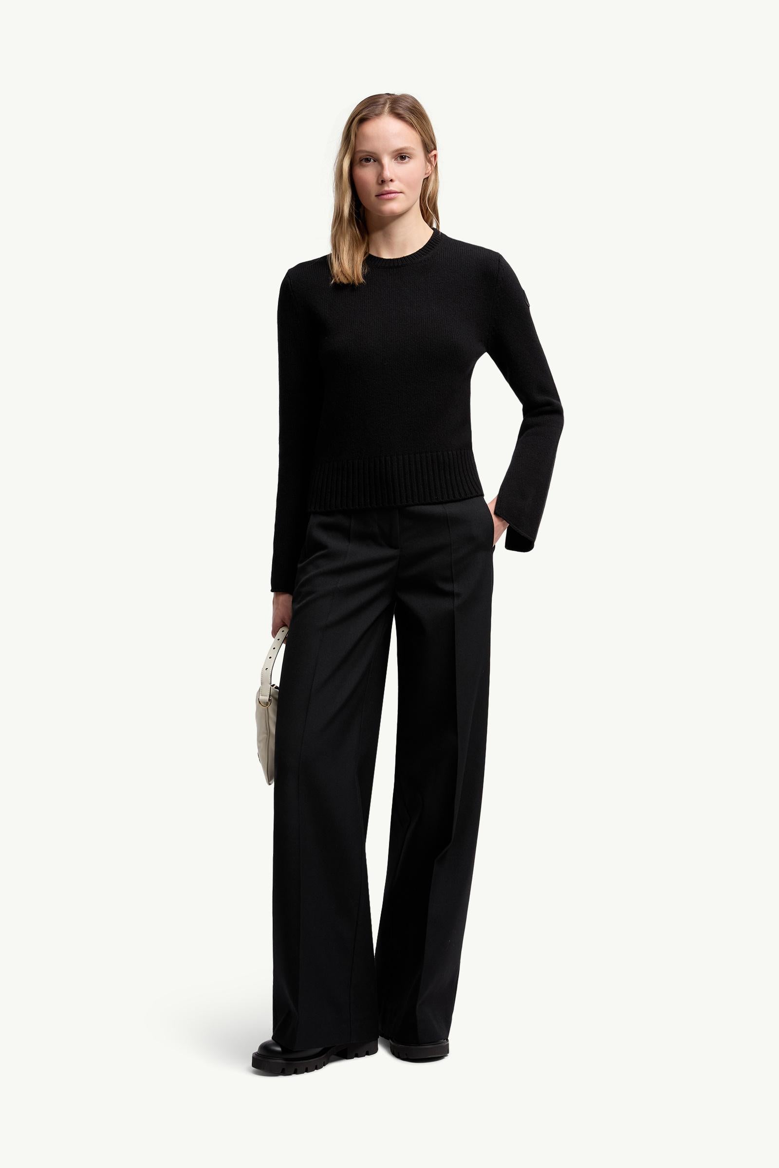 Moncler Wool & Cashmere Sweater Black Black