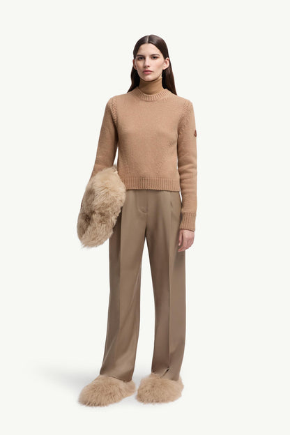 Moncler Wool & Cashmere Sweater Beige Beige