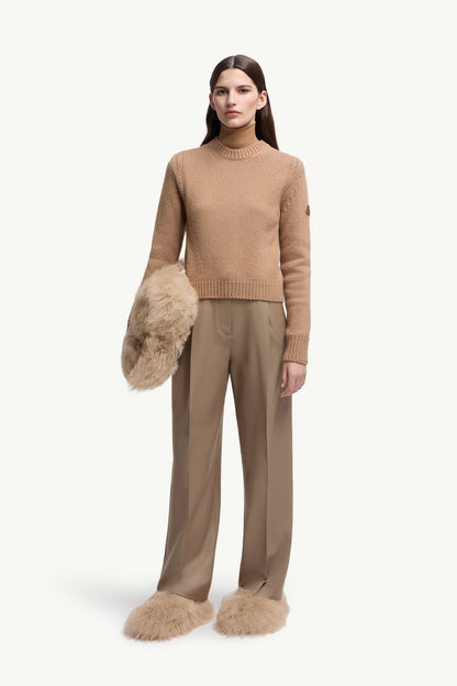 Moncler Wool & Cashmere Sweater Beige Beige