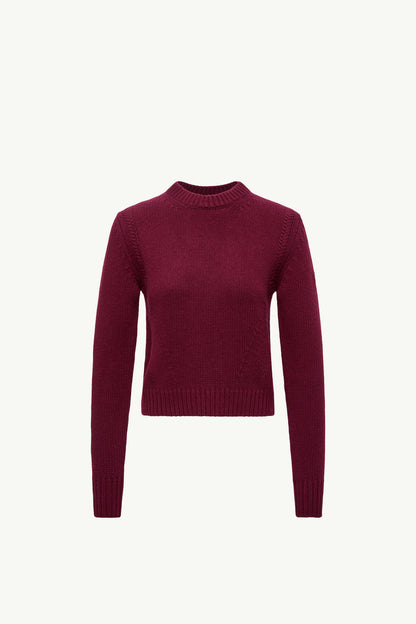 Moncler Wool & Cashmere Sweater Burgundy Burgundy