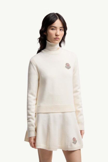 Moncler Crew Neck Tricot White Ivory White Ivory