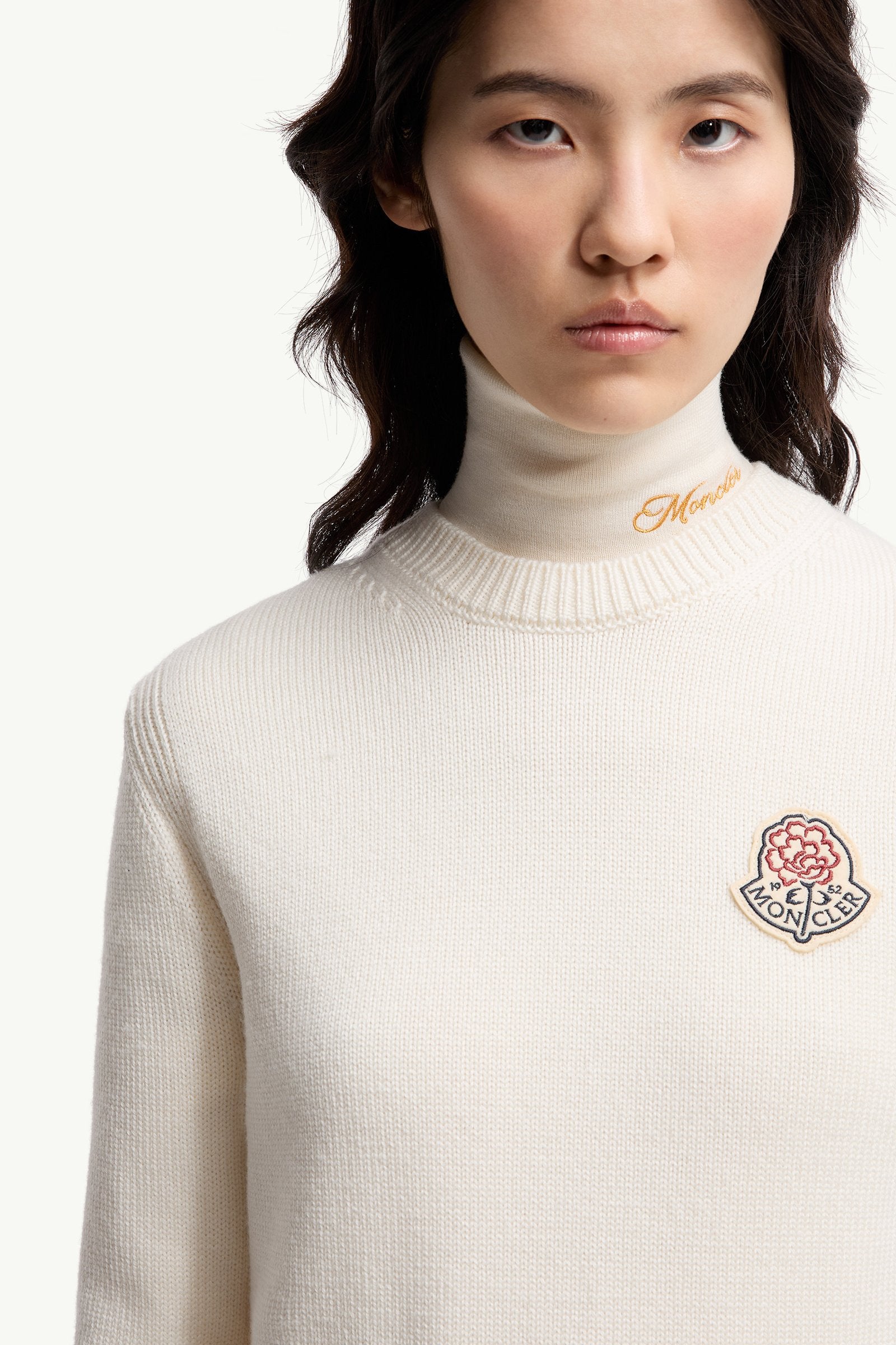 Moncler Crew Neck Tricot White Ivory White Ivory