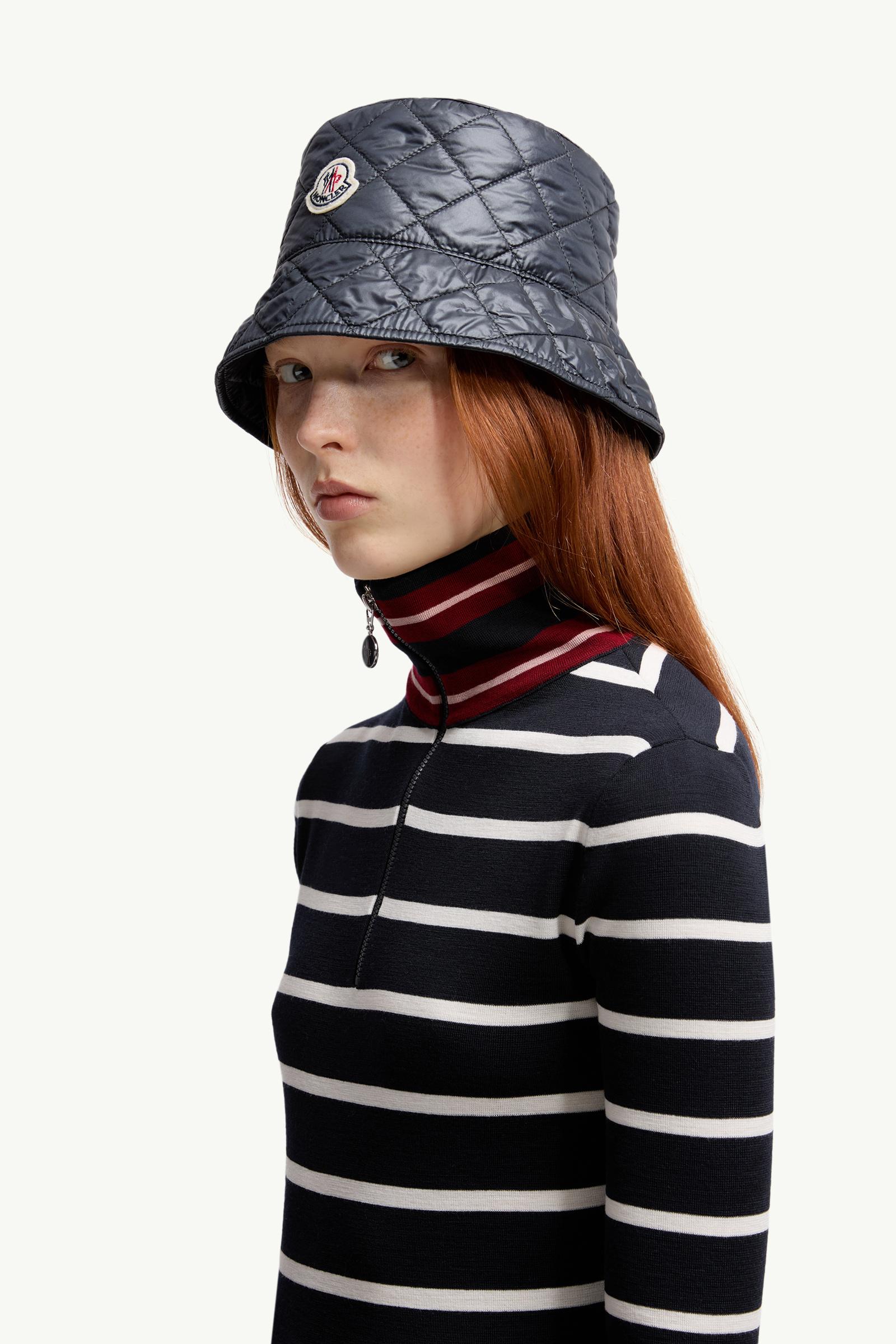 Moncler Striped Wool Turtleneck Sweater Blue & White Blue & White