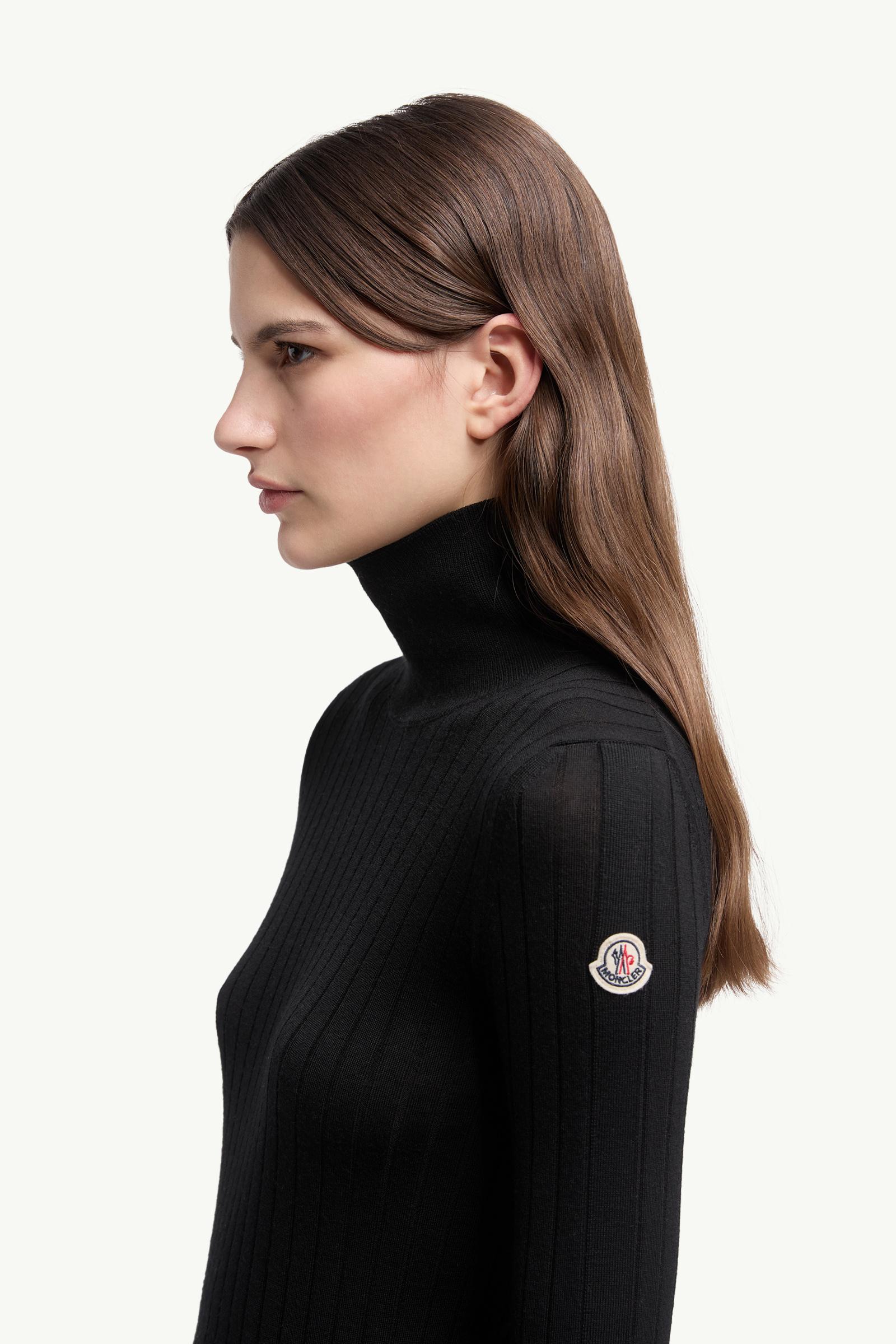 Moncler Wool & Cashmere Turtleneck Sweater Black Black