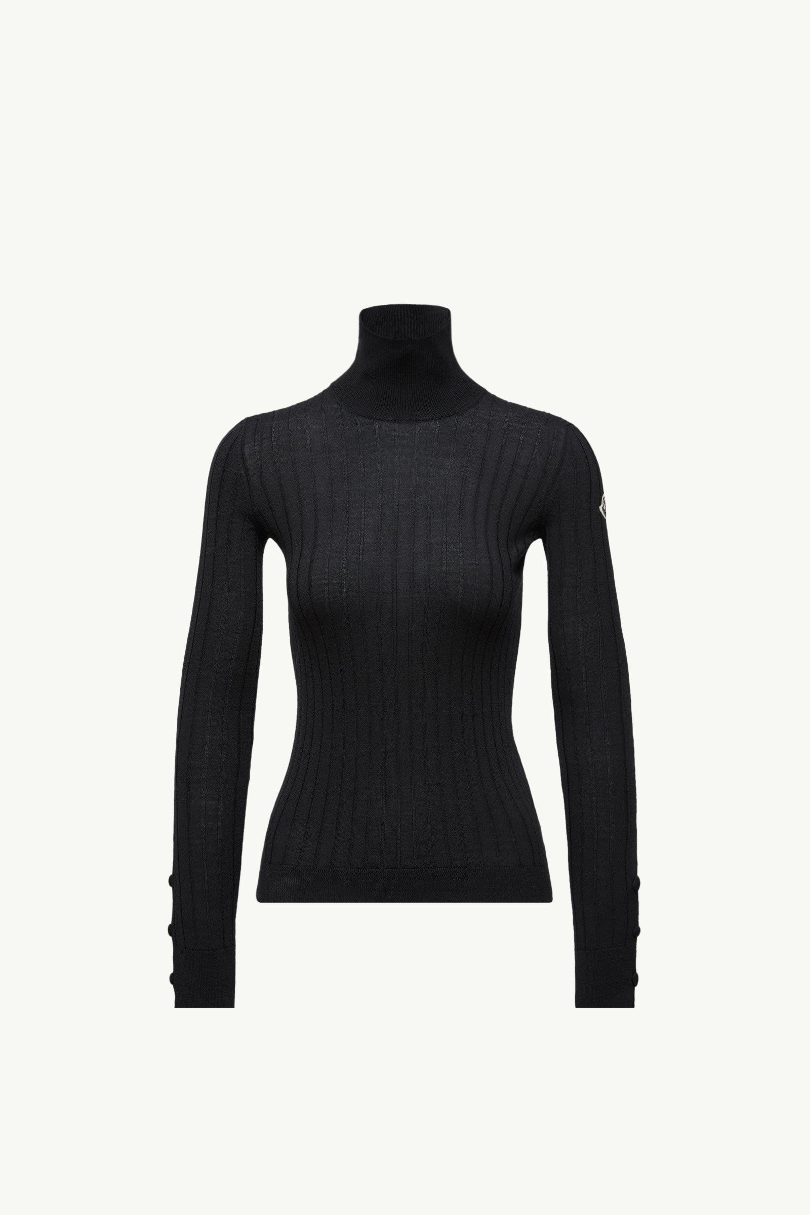 Moncler Wool & Cashmere Turtleneck Sweater Black Black