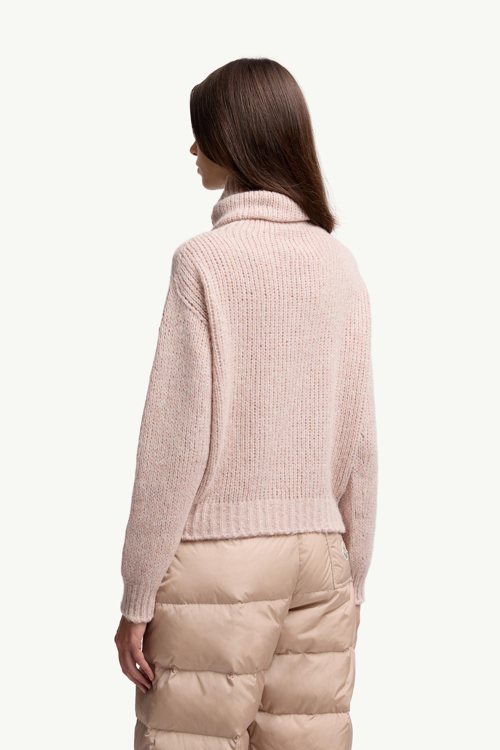 Moncler Alpaca Blend Turtleneck Sweater Rose Pink Rose Pink