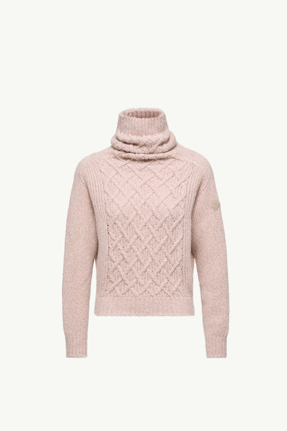 Moncler Alpaca Blend Turtleneck Sweater Rose Pink Rose Pink