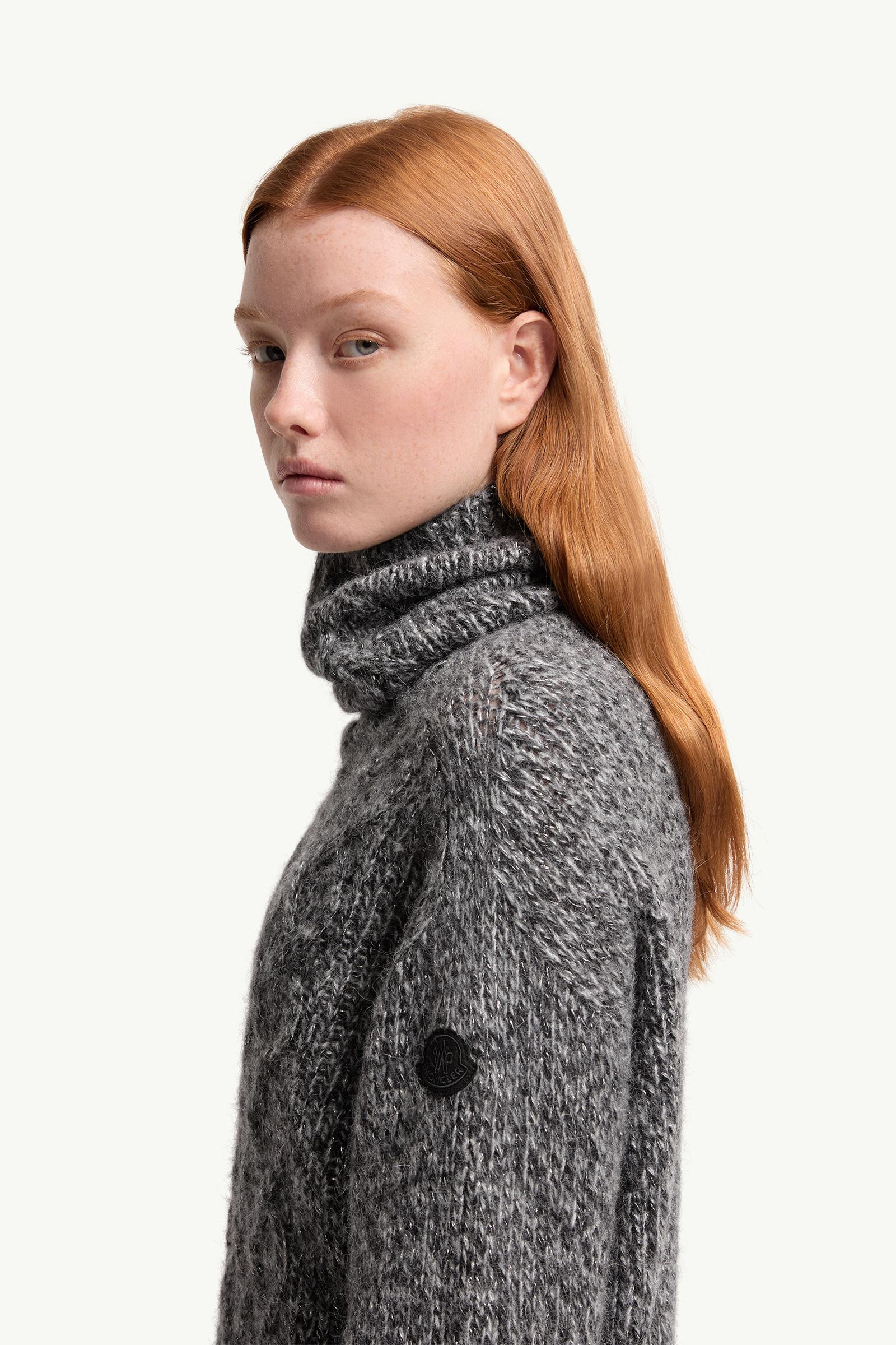 Moncler Alpaca Blend Turtleneck Sweater Dark Grey Dark Grey