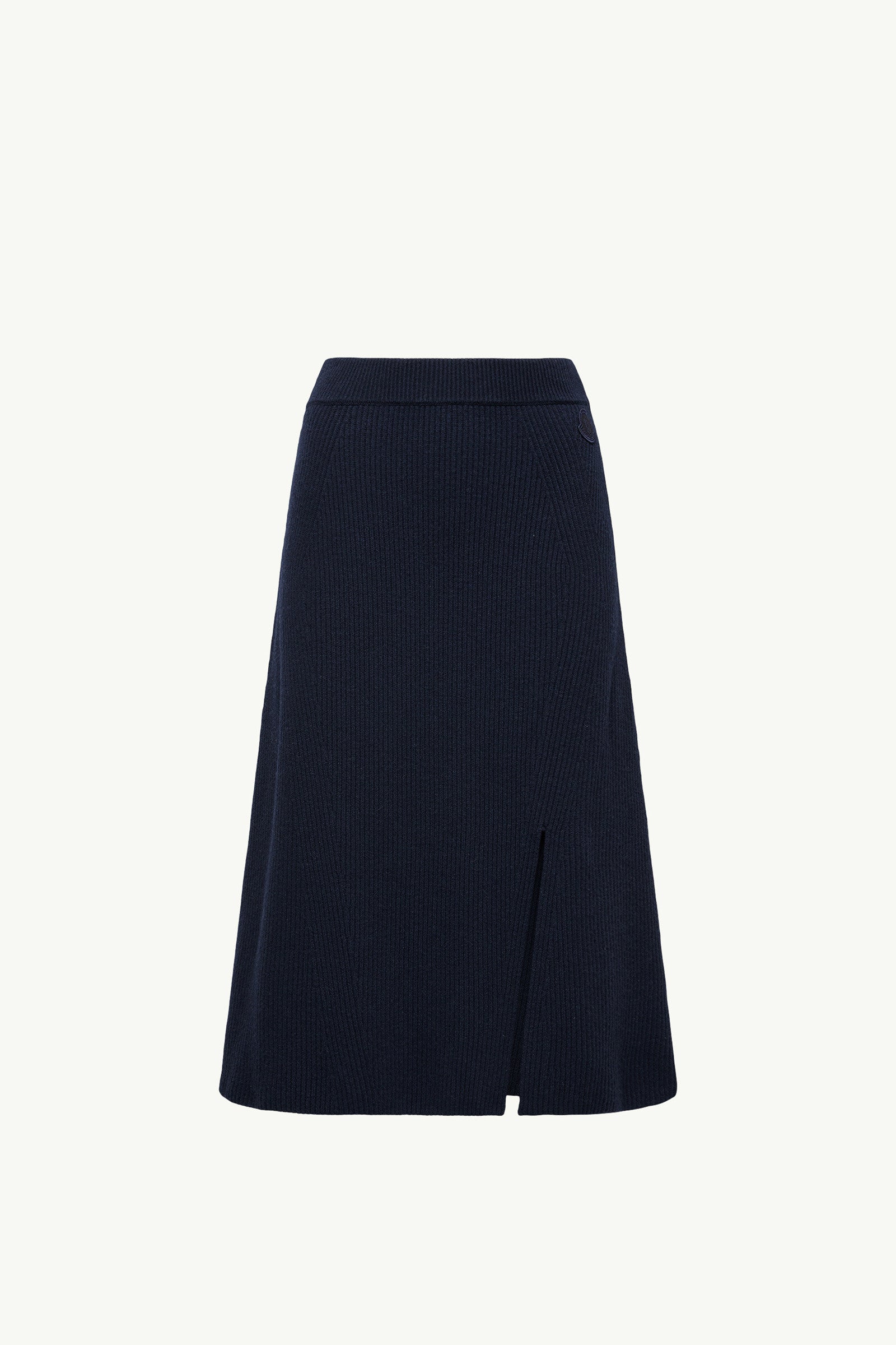 Moncler Wool & Cashmere Midi Skirt Dark Blue Dark Blue