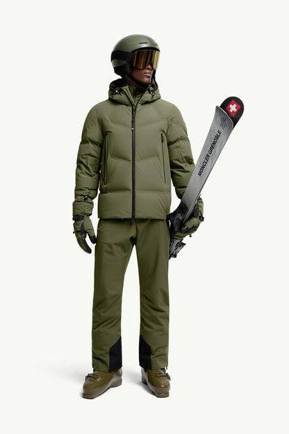 Moncler Padded Ski Pants Olive Green Olive Green