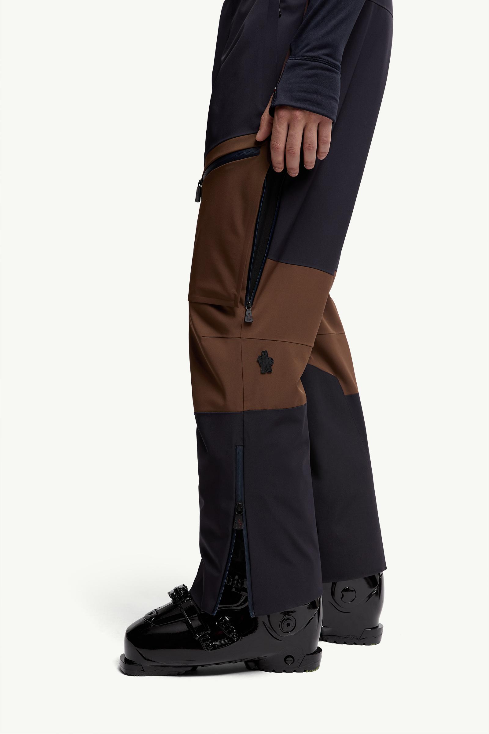 Moncler Padded Ski Pants Blue & Brown Blue & Brown