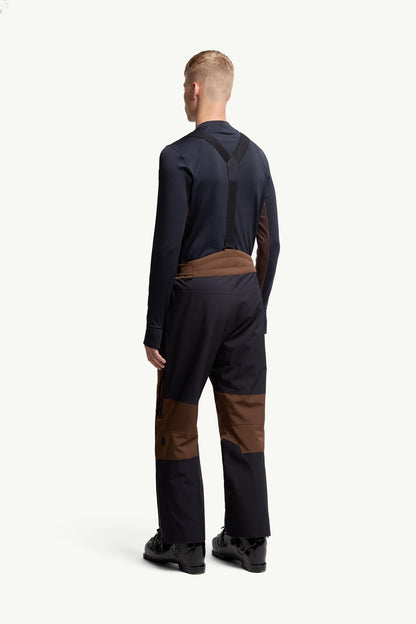 Moncler Padded Ski Pants Blue & Brown Blue & Brown