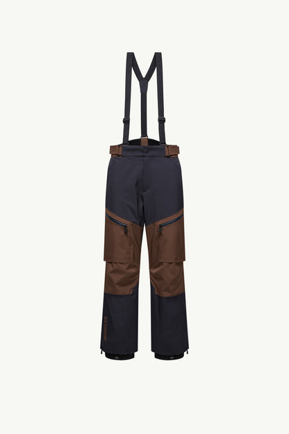 Moncler Padded Ski Pants Blue & Brown Blue & Brown