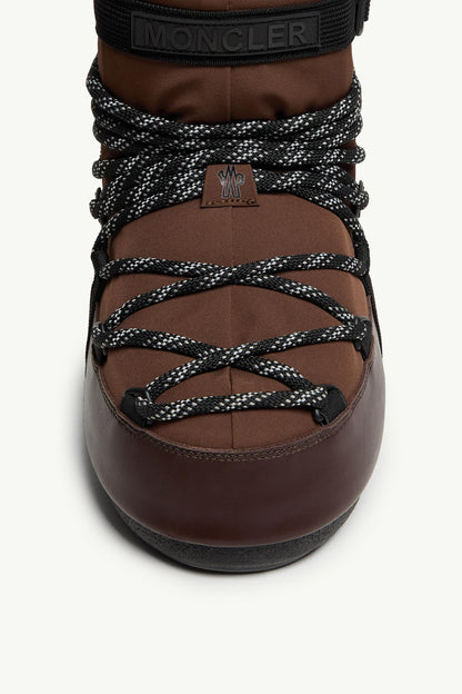 Moncler Moon Boot x Moncler Grenoble Icon Low Padded Snow Boot Brown