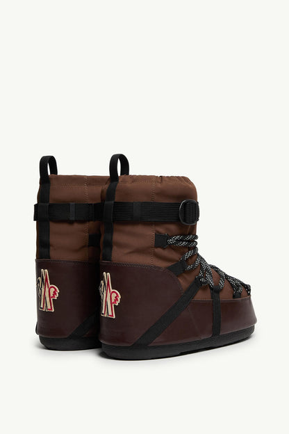 Moncler Moon Boot x Moncler Grenoble Icon Low Padded Snow Boot Brown