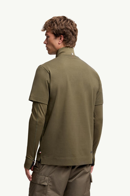 Moncler Logo Cotton T-Shirt Olive Green Olive Green