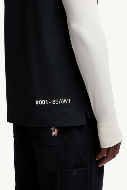 Moncler Logo Cotton T-Shirt Navy Blue Navy Blue