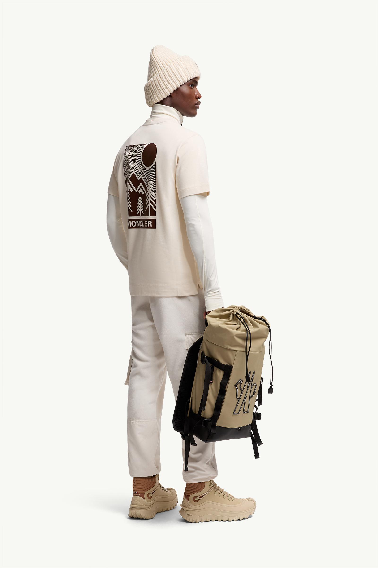 Moncler Embossed Logo Cotton T-Shirt White White