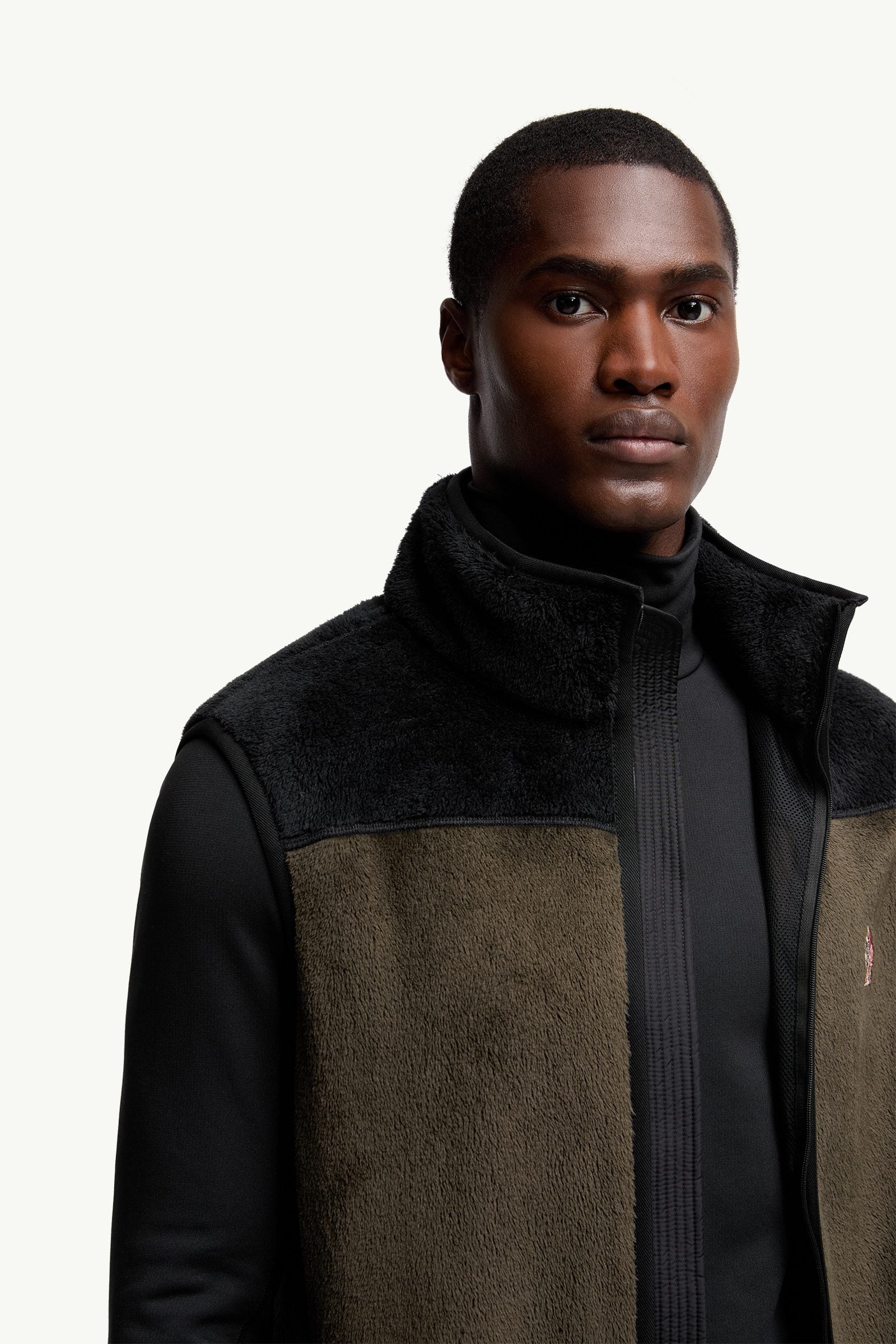 Moncler Polartec® Down Vest Black & Green Black & Green