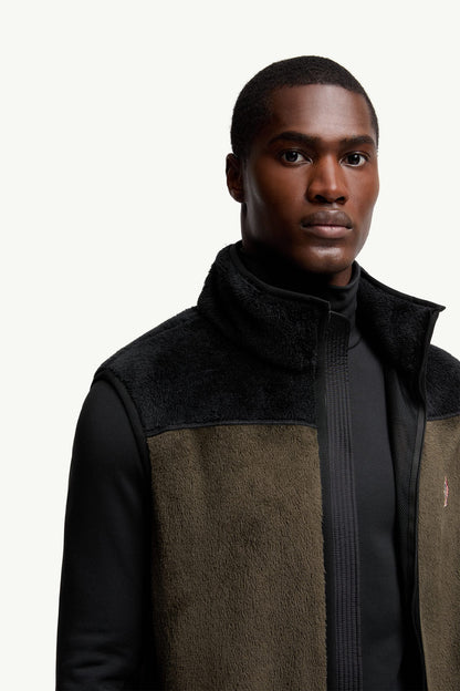 Moncler Polartec® Down Vest Black & Green Black & Green