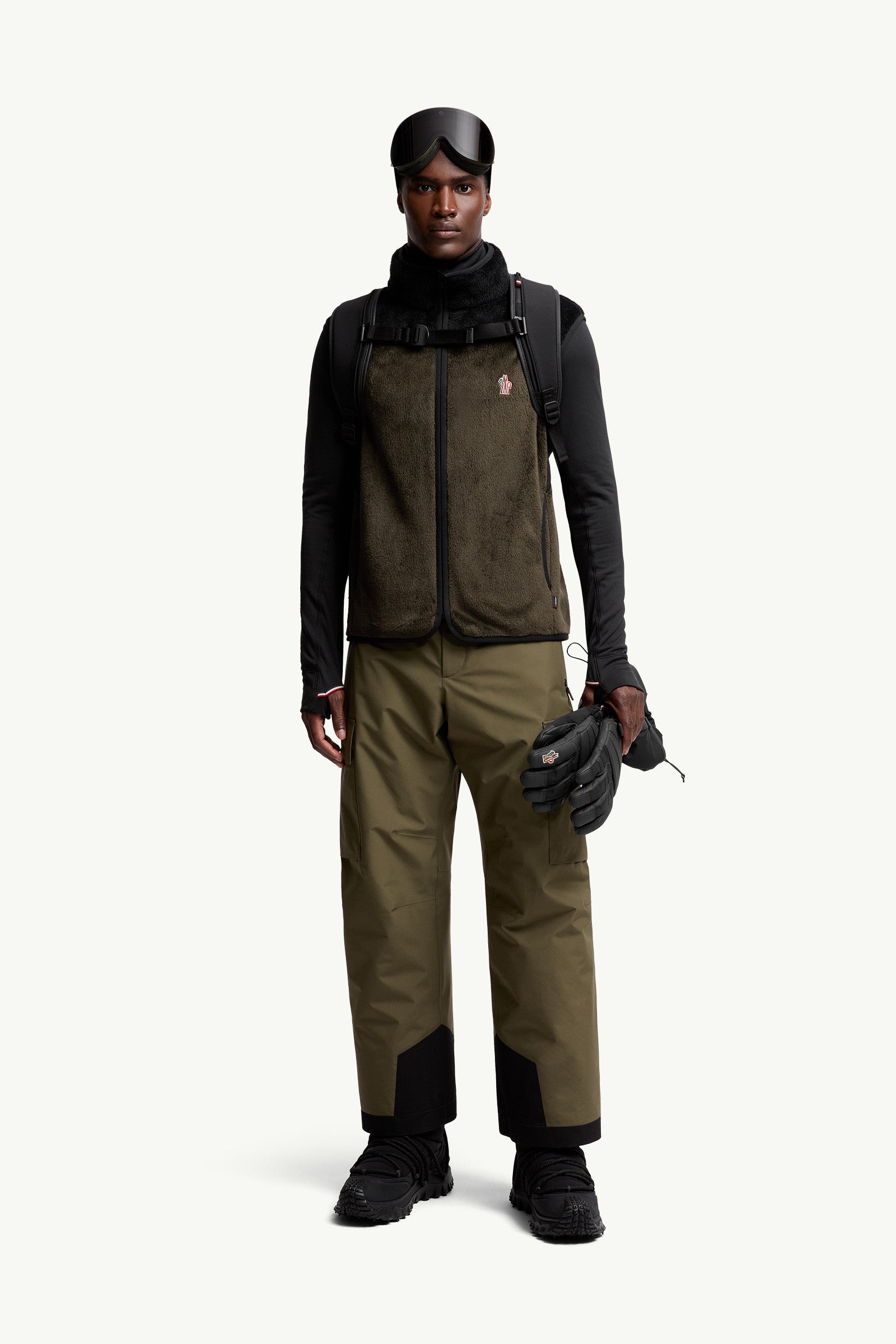 Moncler Polartec® Down Vest Black & Green Black & Green