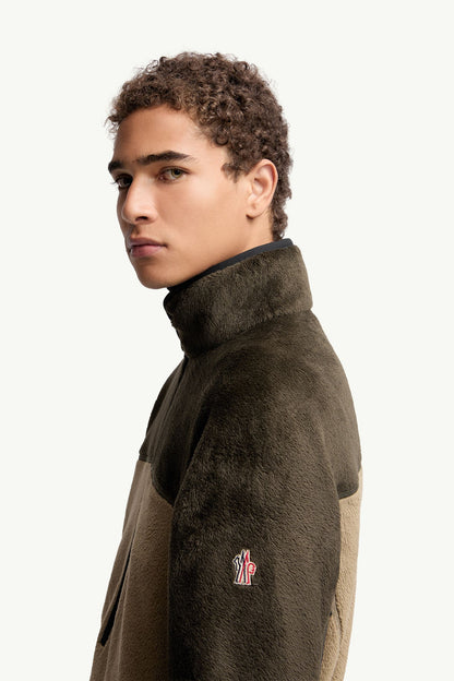 Moncler Polartec® Sweatshirt Beige & Green Beige & Green