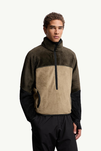 Moncler Polartec® Sweatshirt Beige & Green Beige & Green