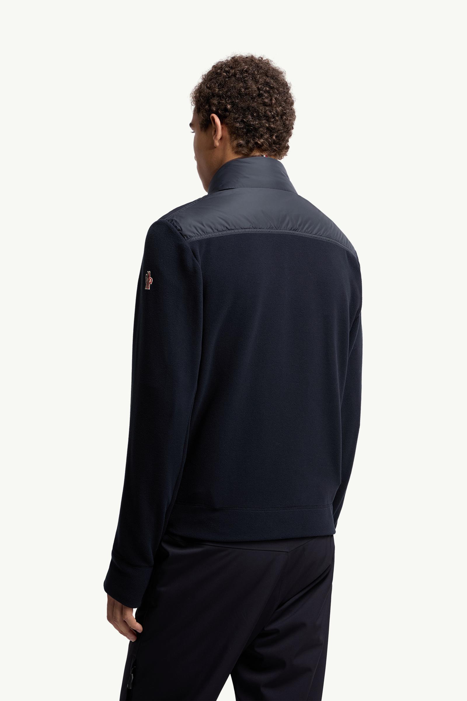 Moncler Padded Zip-Up Cardigan Navy Blue Navy Blue