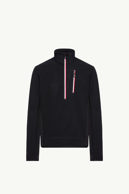 Moncler Half-Zip Sweatshirt Black Black