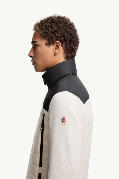 Moncler Padded Polartec® Zip-Up Sweatshirt Beige & Black Beige & Black
