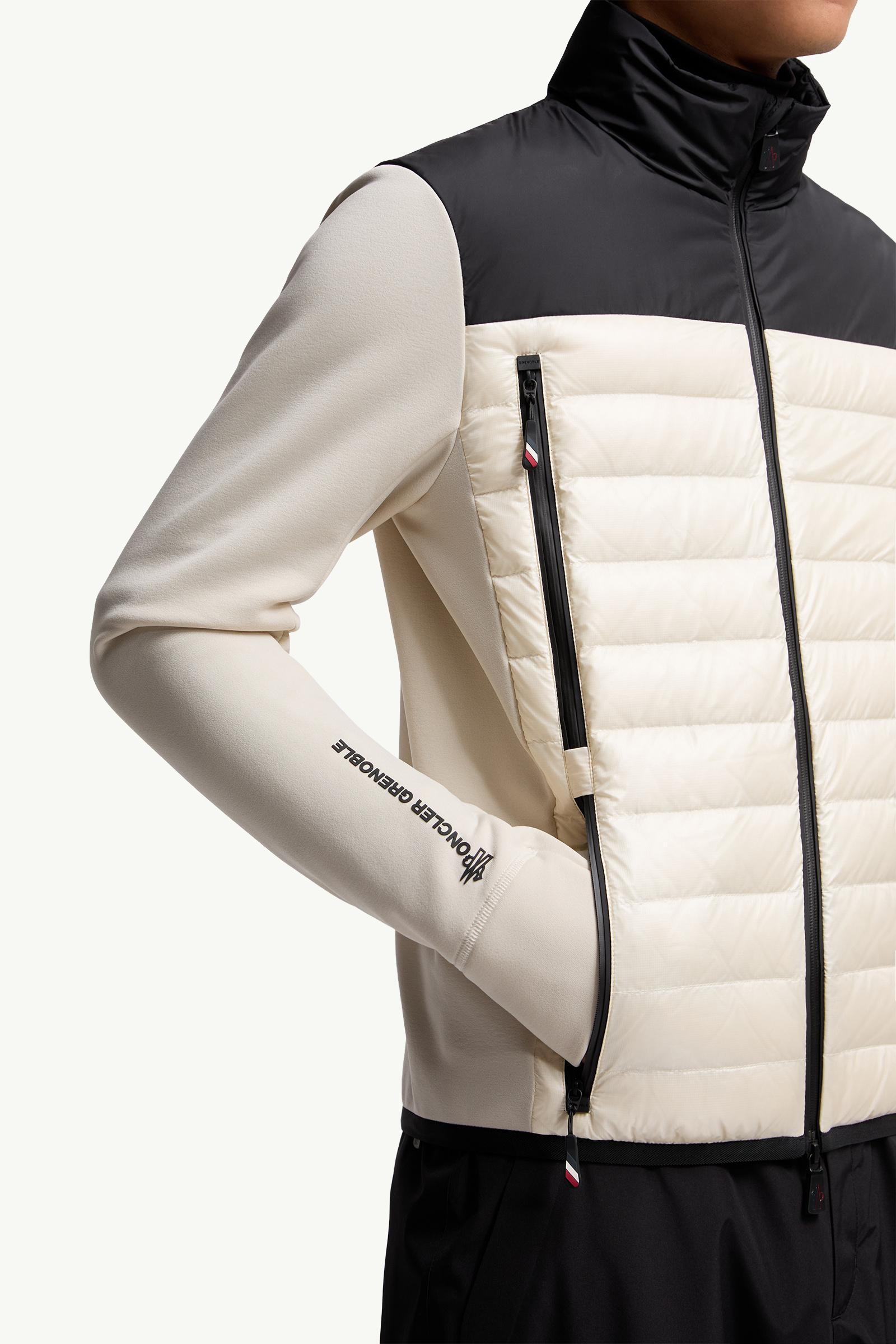 Moncler Padded Polartec® Zip-Up Sweatshirt Beige & Black Beige & Black