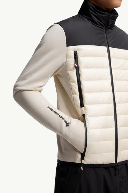 Moncler Padded Polartec® Zip-Up Sweatshirt Beige & Black Beige & Black