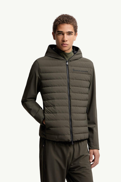 Moncler Padded Zip-Up Sweatshirt Dark Green Dark Green