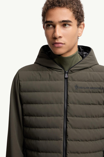 Moncler Padded Zip-Up Sweatshirt Dark Green Dark Green