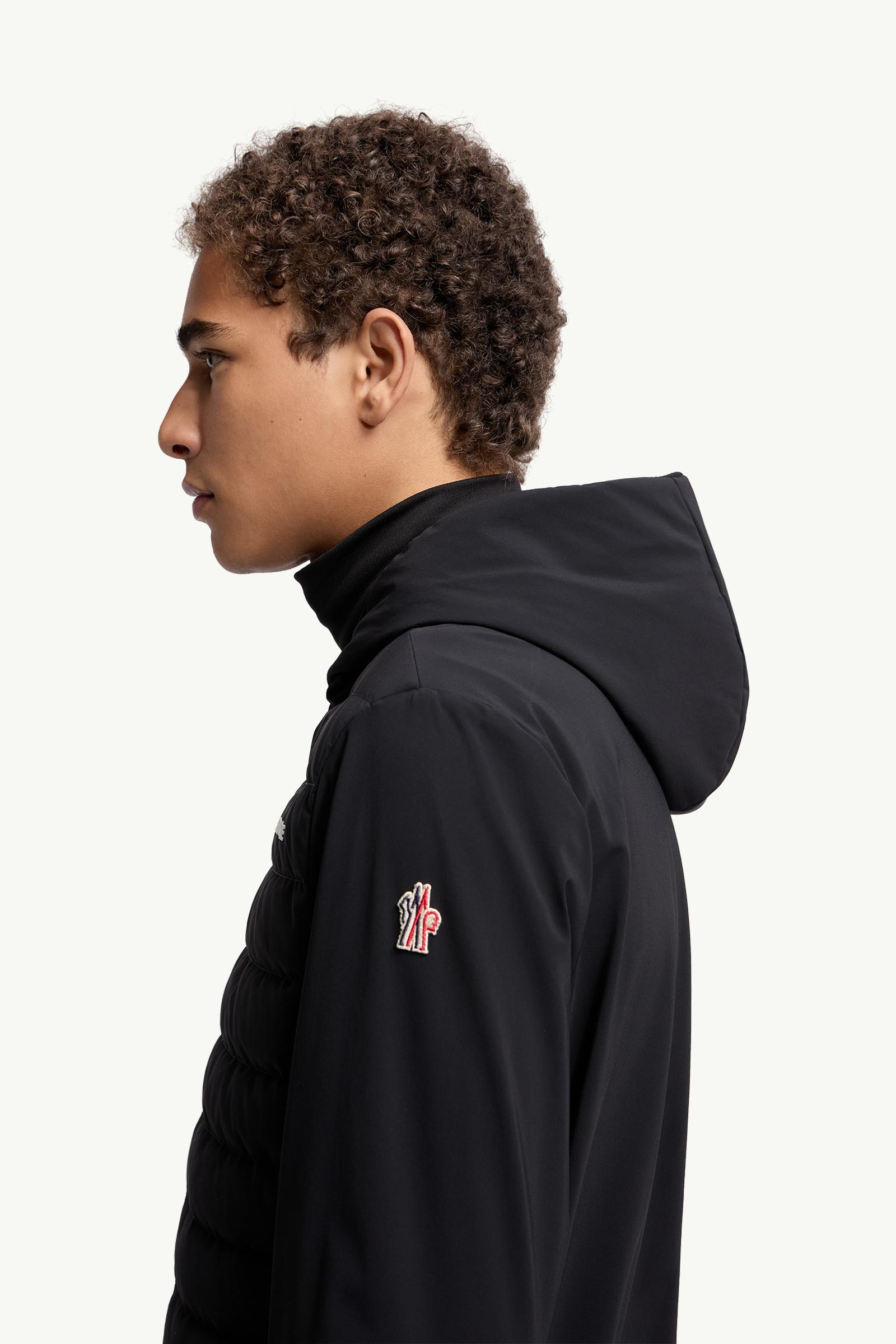 Moncler Padded Zip-Up Sweatshirt Black Black