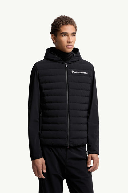 Moncler Padded Zip-Up Sweatshirt Black Black