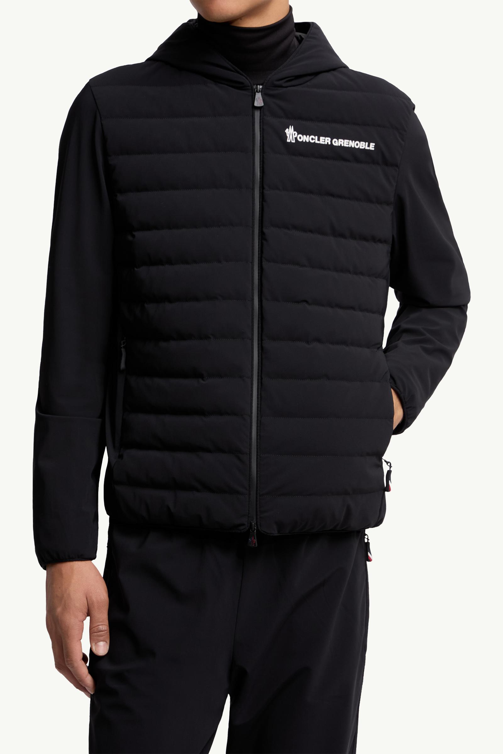 Moncler Padded Zip-Up Sweatshirt Black Black