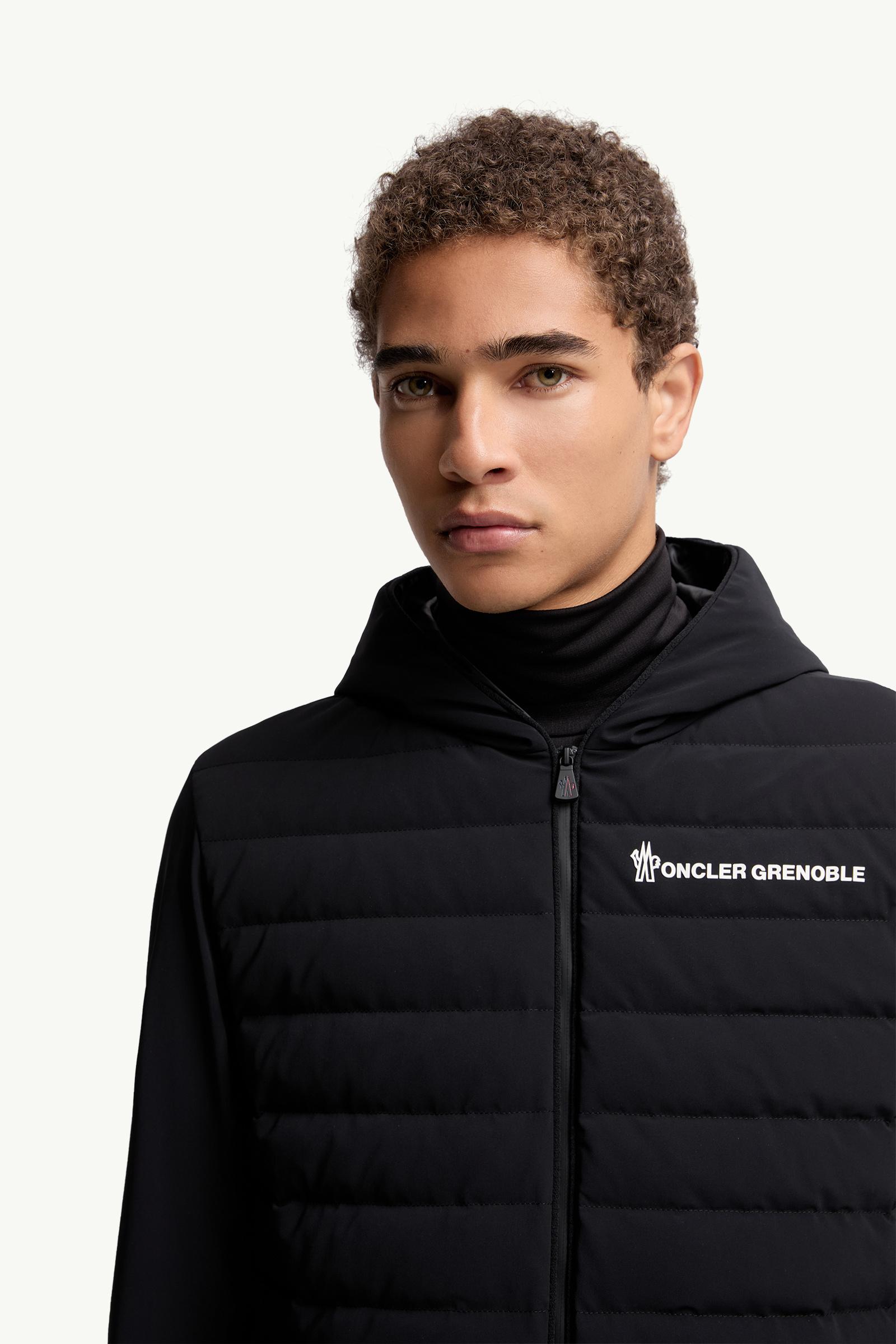 Moncler Padded Zip-Up Sweatshirt Black Black