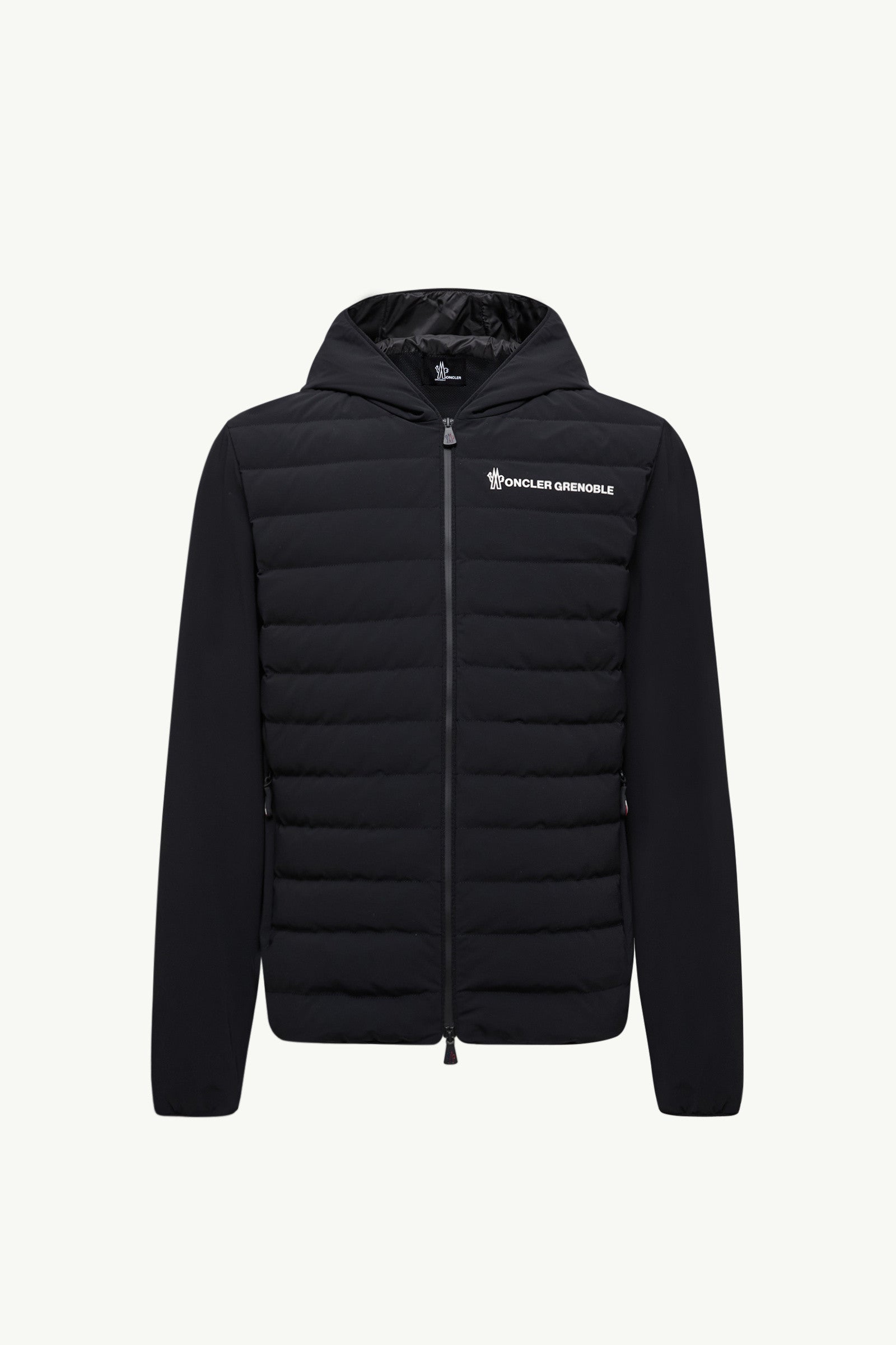 Moncler Padded Zip-Up Sweatshirt Black Black