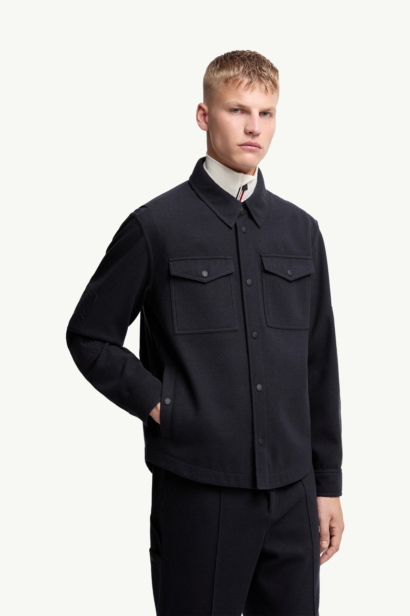 Moncler Long Sleeve Shirt Navy Blue Navy Blue
