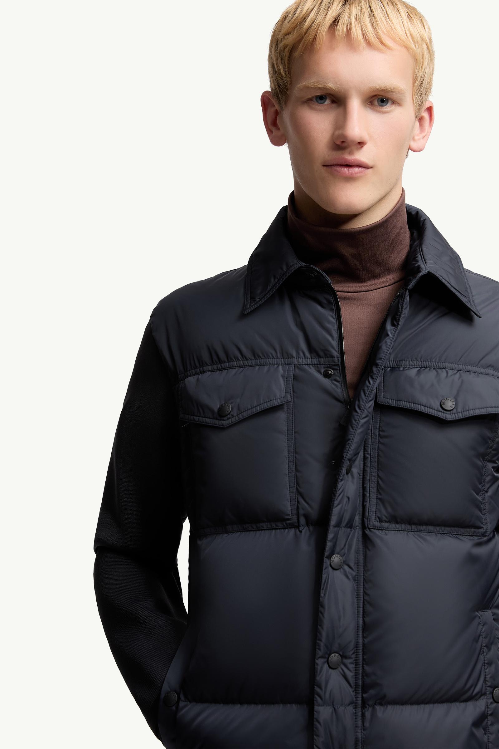Moncler Padded Zip-Up Cardigan Navy Blue Navy Blue